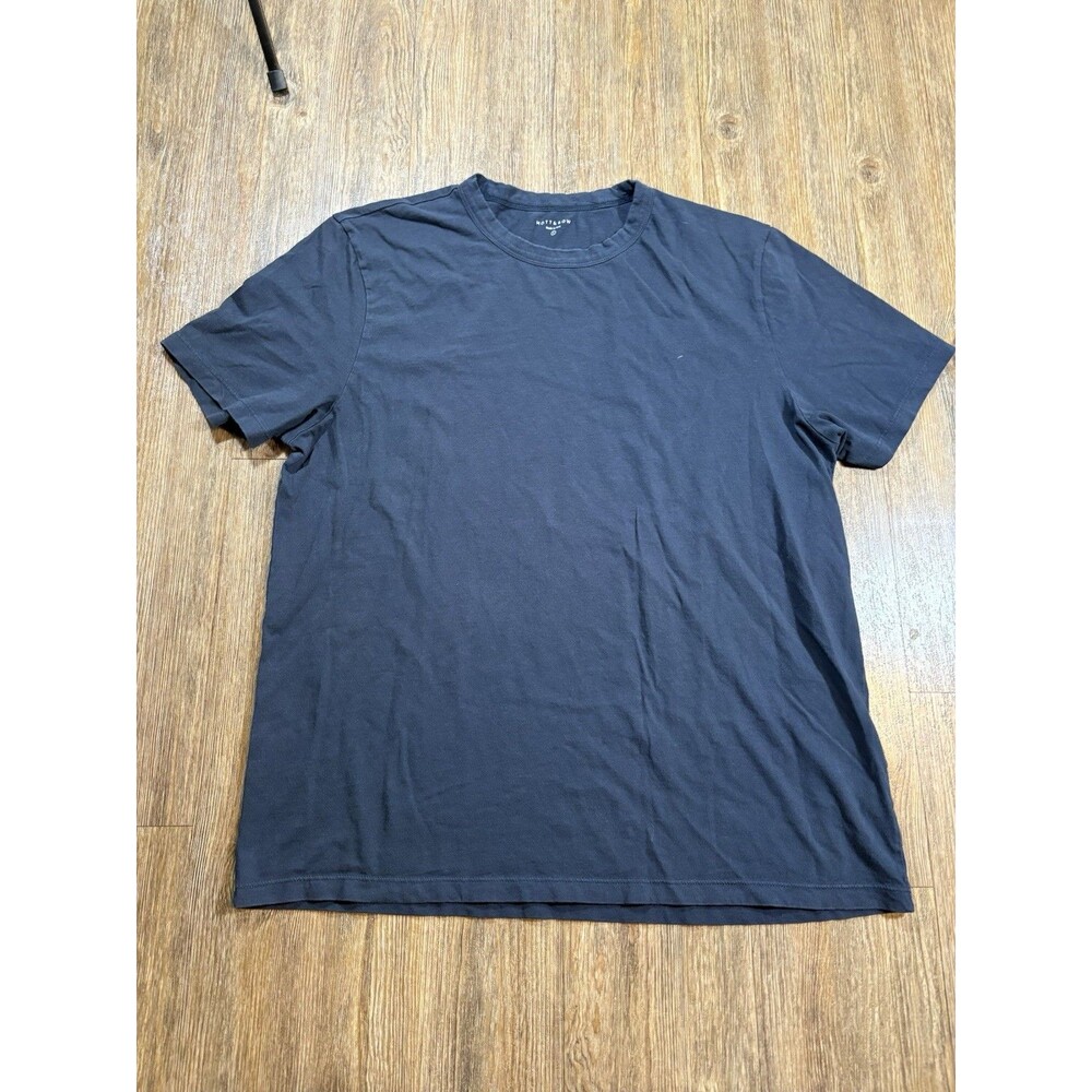 Mott And Bow T Shirt Mens L Classic Navy Blue Driggs Crew Neck Cotton Casual